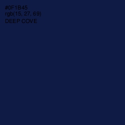 #0F1B45 - Deep Cove Color Image